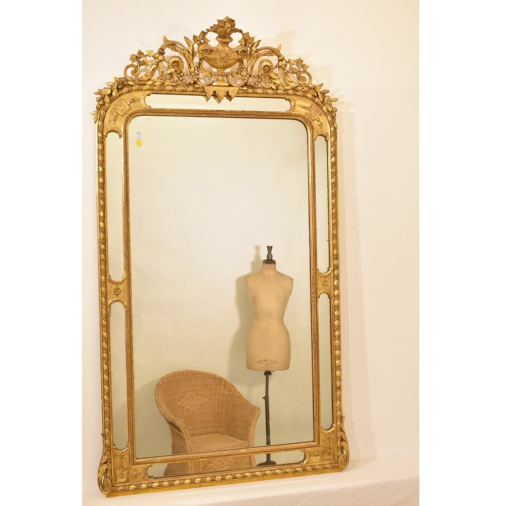 7 SPCP128 antique gilt mirror gold wall mirror gilded mirror XIX century.jpg